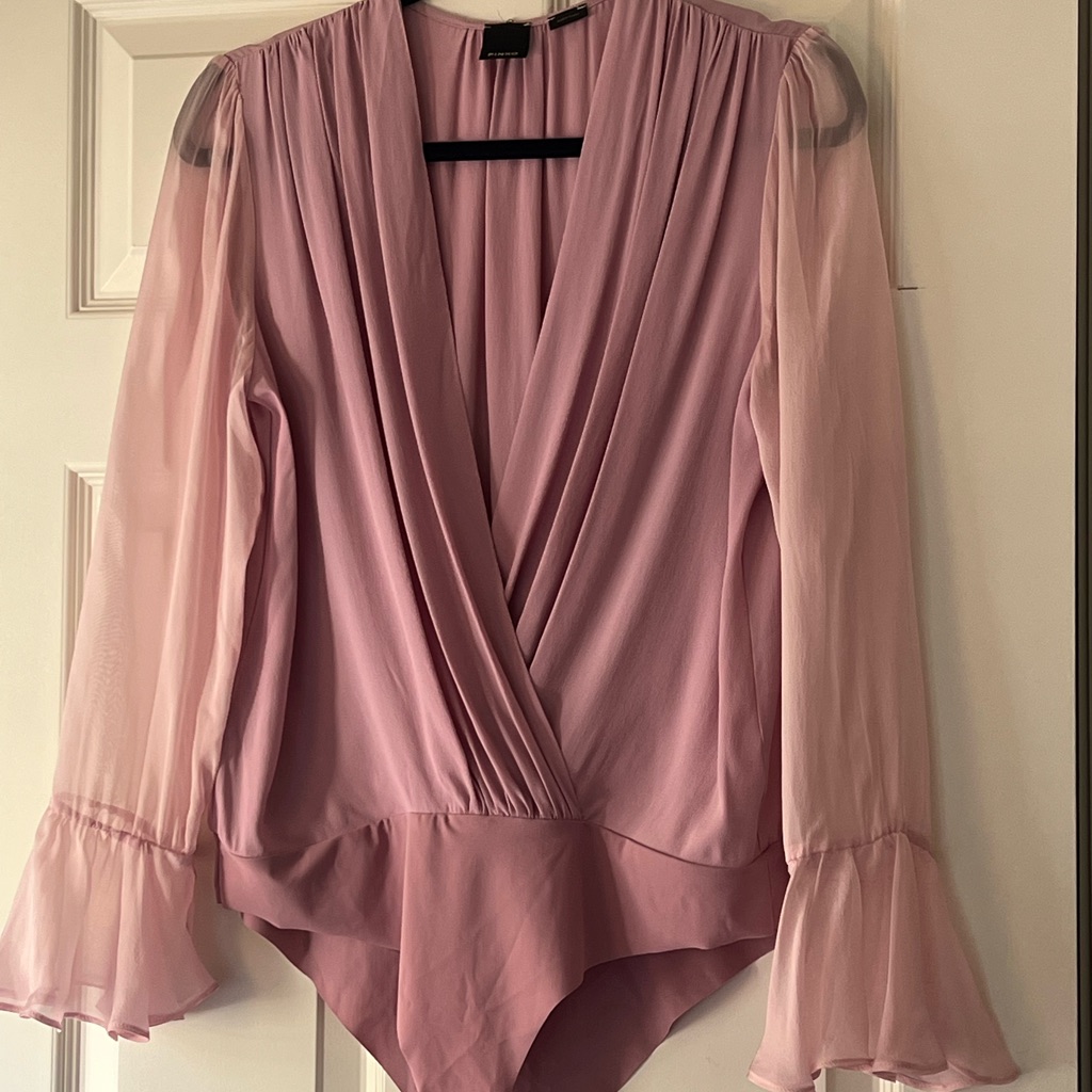 Nwot Elegant Pink Women's Bodysuit